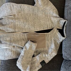 Ascend Black and Gray Fleece Jacket